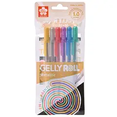 SAKURA - Lapiz Gel Gelly Roll Metallic 6 Colores