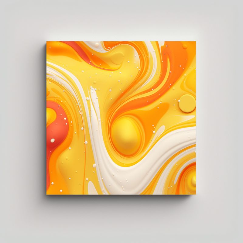 GENERICO - Fondo Llamativo En Naranja Y Amarillo Para 80x80 Cm