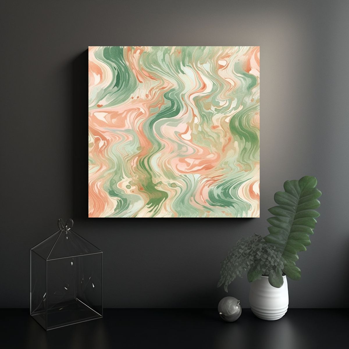 GENERICO - Cuadro Arte Pared Naturaleza Viva Melody Joy 60x60 Cm