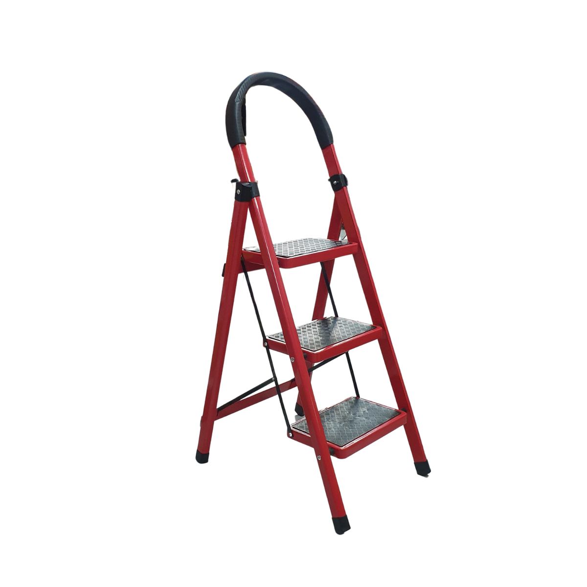 GENERICO - Escalera Plegable 3 Peldaños Antideslizante - 150 Kg