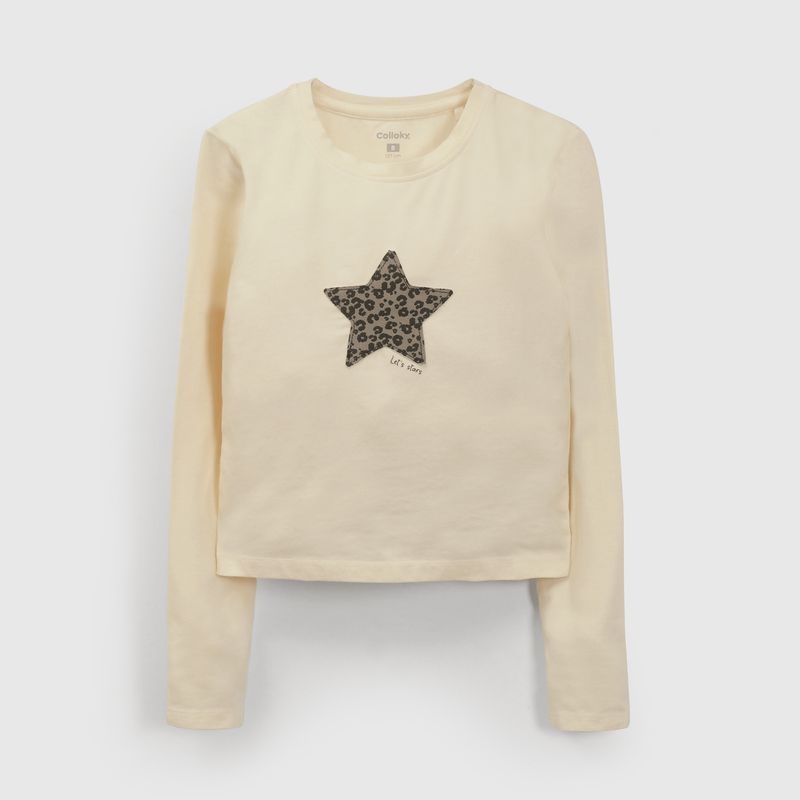 COLLOKY - Polera Niña Beige 56372 Colloky