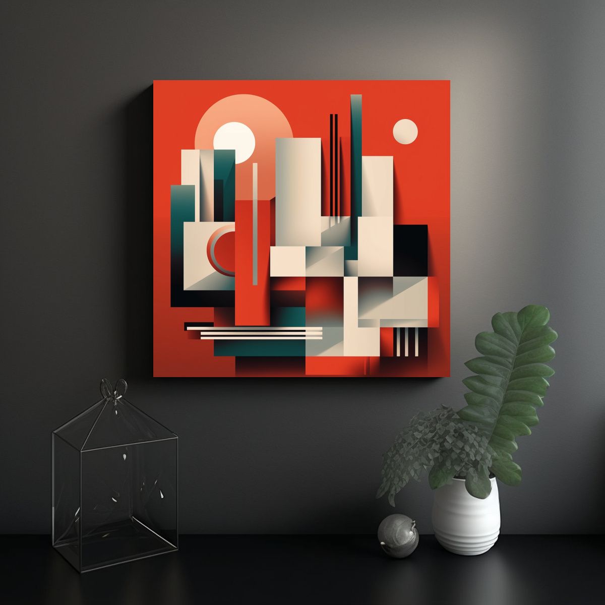 GENERICO - Pinturas Decorativas Abstractas Minimalistas De 60x60 Cm