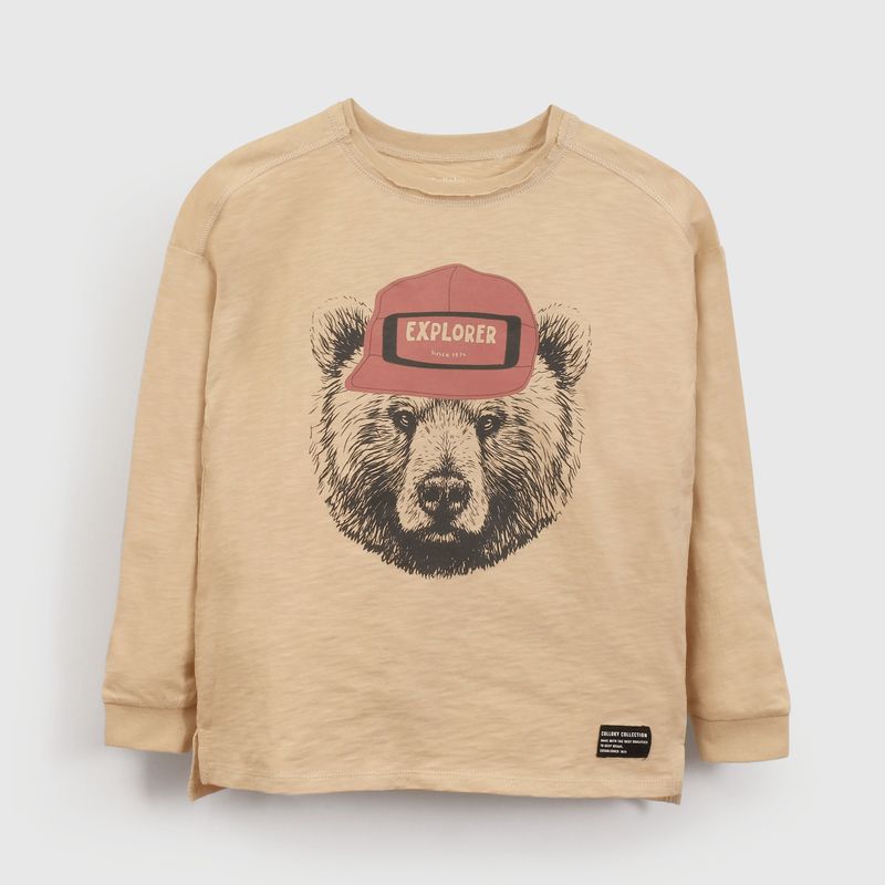 COLLOKY - Polera Niño Beige 56383 Colloky