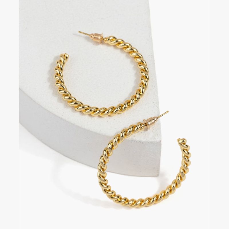 LOUNGE - Aros Mujer Argollas Trenzadas