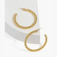 LOUNGE - Aros Mujer Argollas Trenzadas