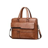 Maletín Portafolio Bolso PU Ecológico Notebook para Hombre