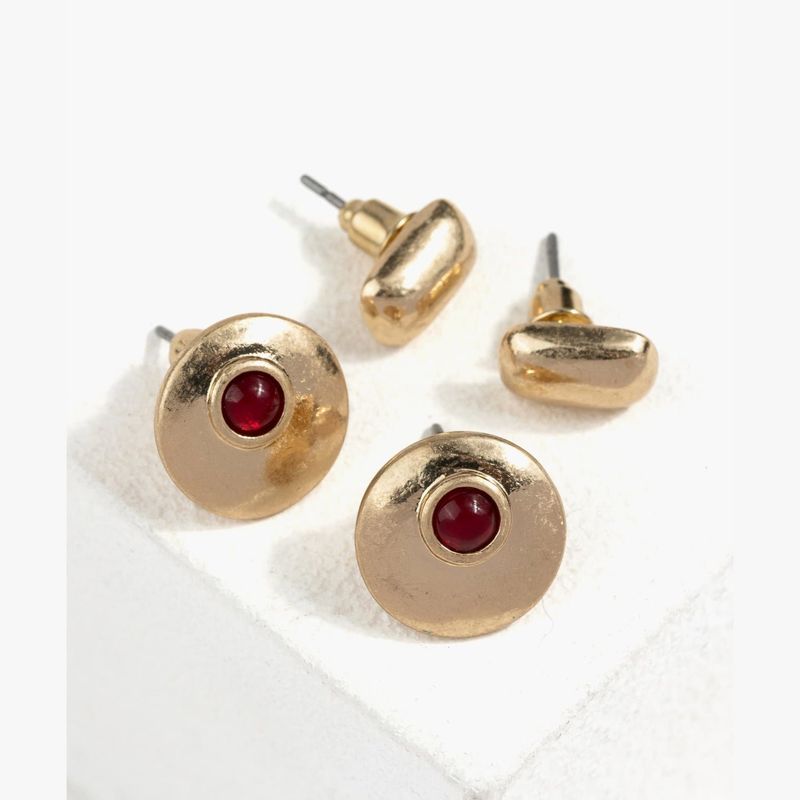 LOUNGE - Set Aros Mujer Con Piedra