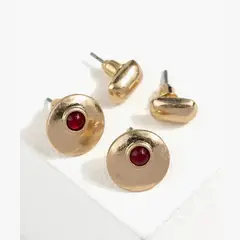 LOUNGE - Set Aros Mujer Con Piedra