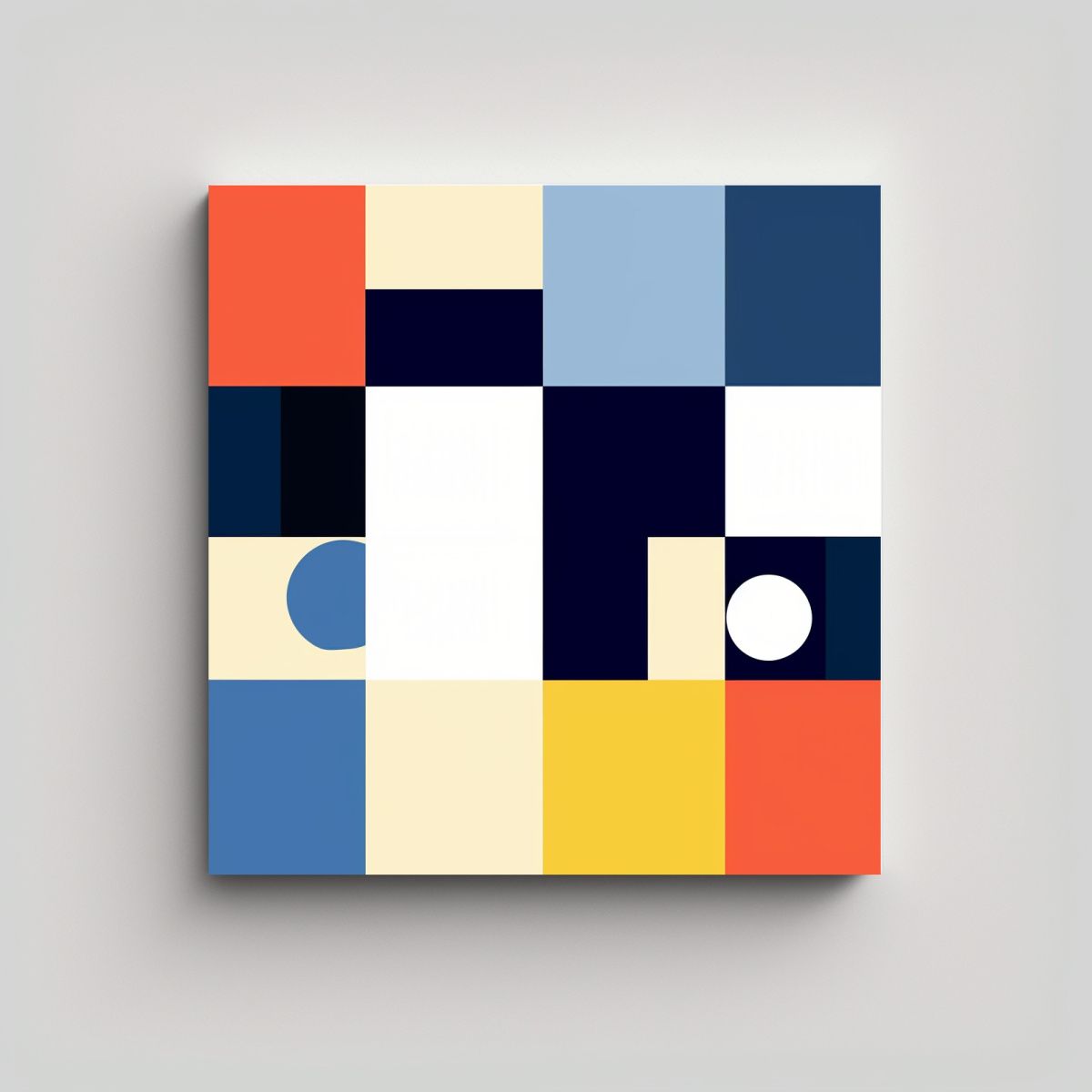 GENERICO - Cuadro Minimalista Patrón Arte Creativa Obra 60x60 Cm