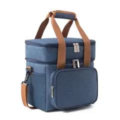 TIOZONEY - Bolsa Del Almuerzo bicapa Azul