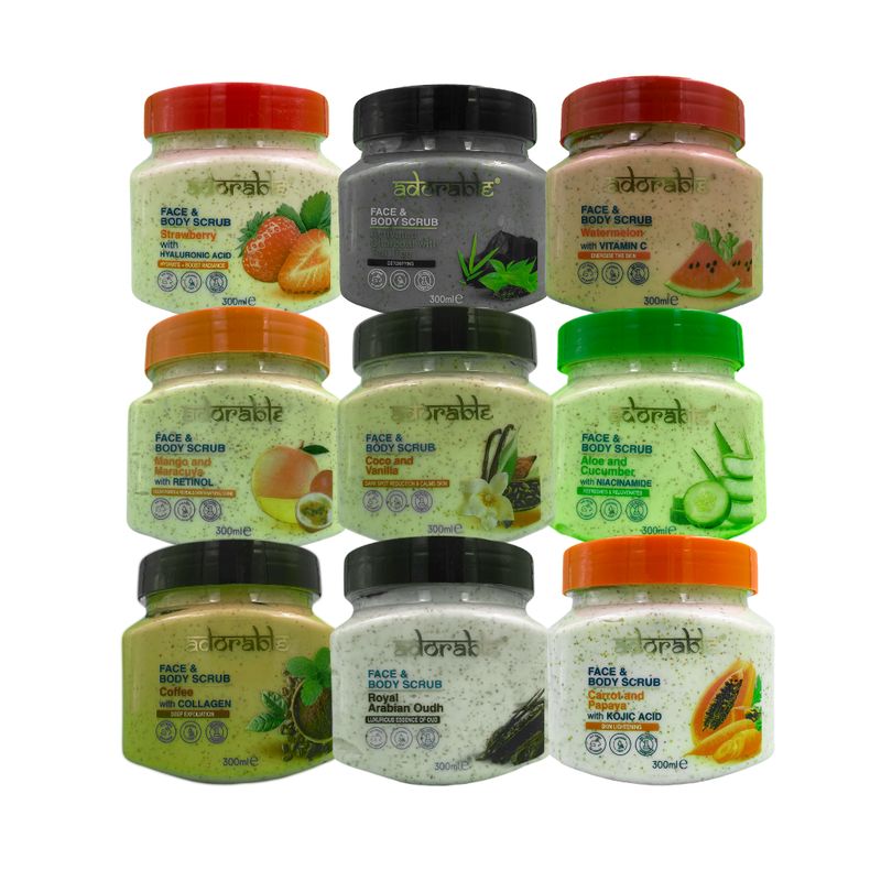 ADORABLE - Pack Adorable 9 Exfoliantes Surtidos 300 ml
