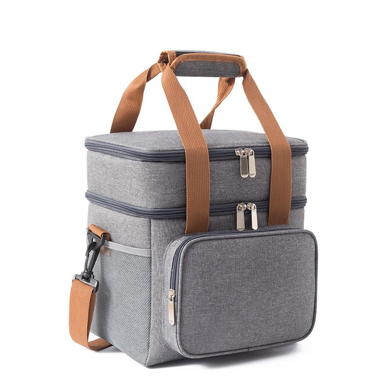 TIOZONEY - Bolsa Del Almuerzo bicapa Gris