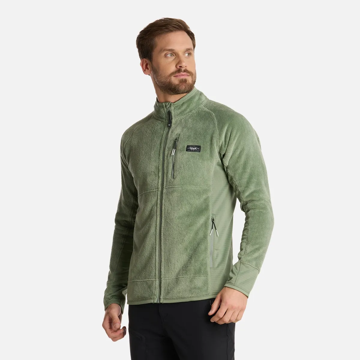 LIPPI - Polar Hombre Numan Shaggy-Pro Jacket Jade Oscuro Lippi