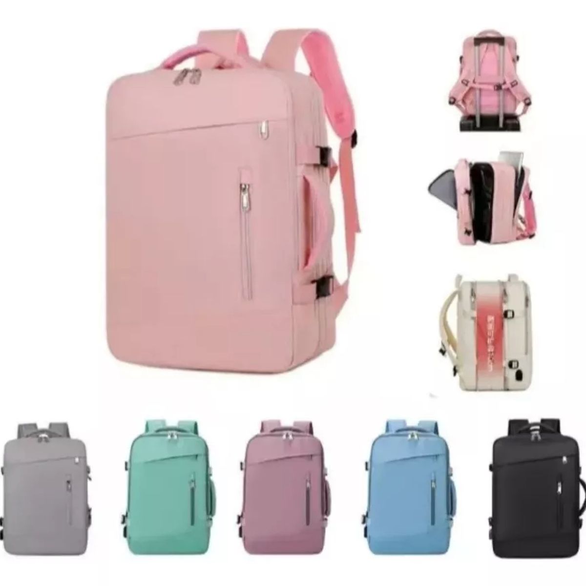 TIOZONEY - Mochila Expandible Viaje Multiuso Impermeable Cabina Avion