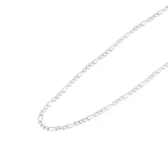JB JOYAS BARON - Cadena de Plata Esterlina 925 con Eslabón Estilo Cartier