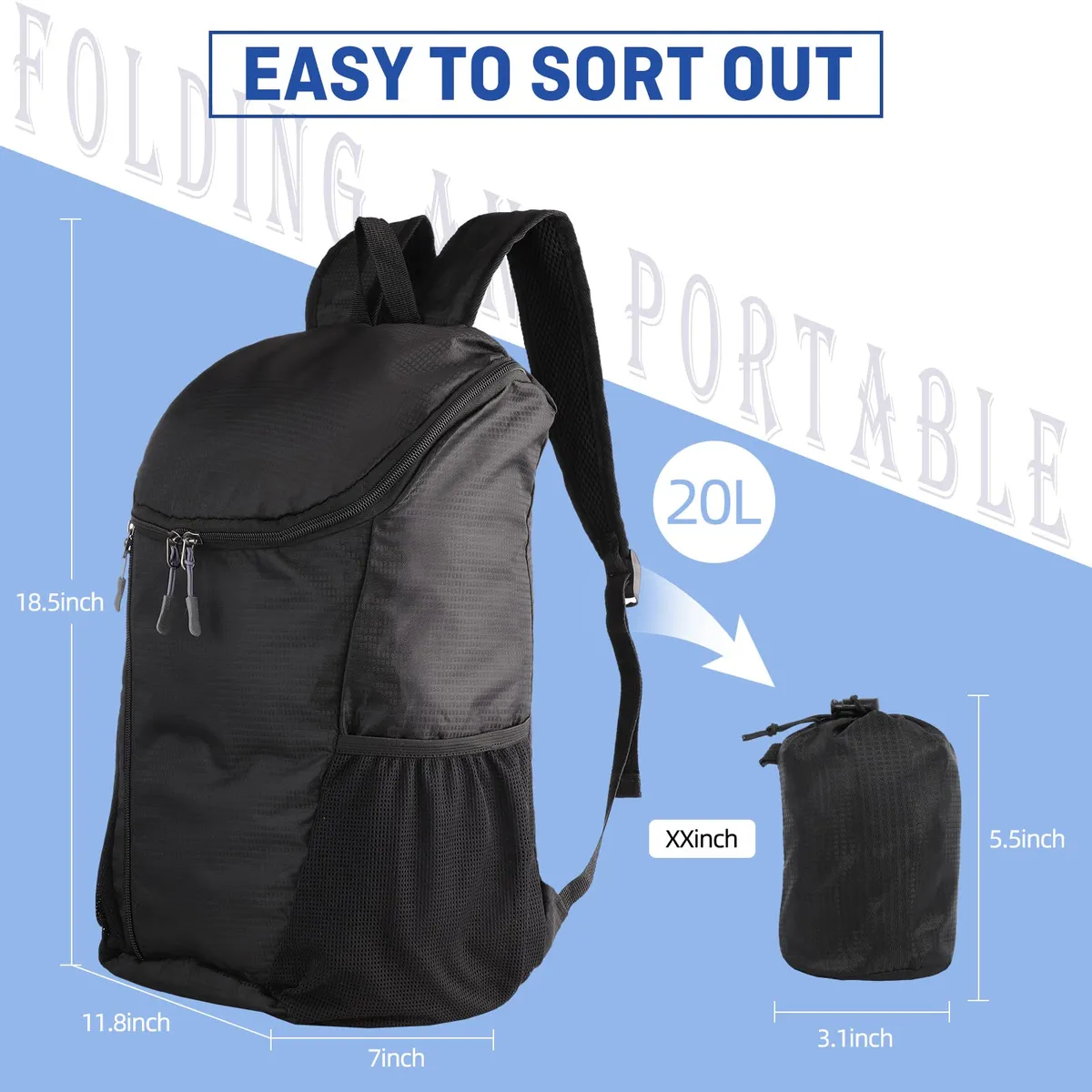 TIOZONEY - Mochila Impermeable Para Camping Trekking Y Viajes