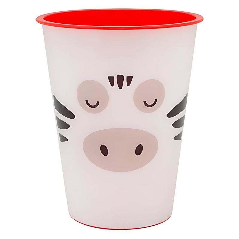 KEEP - Vasos PP 450ml Diseño Cebra Reutilizables Keep Kido - SC