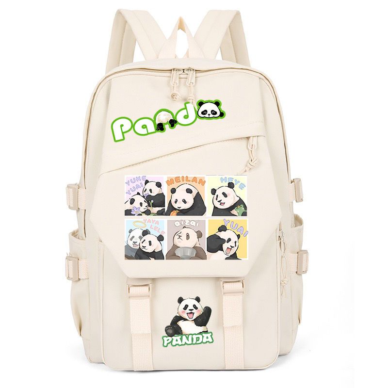 TIOZONEY - Mochila escolar panda para estudiantes