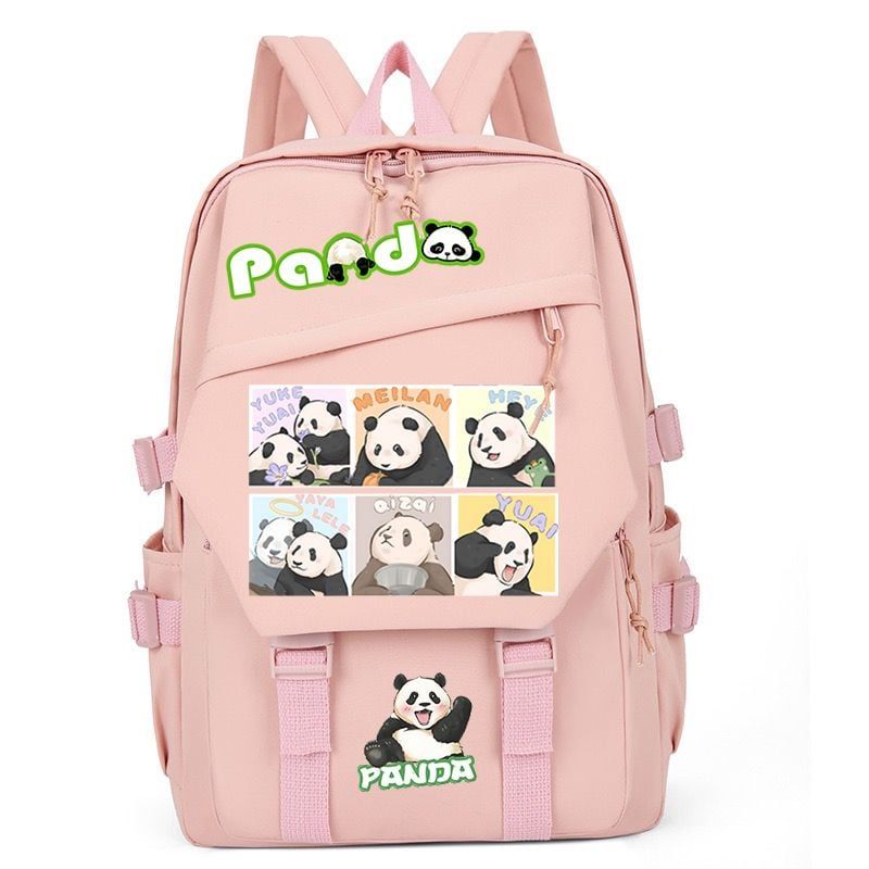 TIOZONEY - Mochila escolar panda para estudiantes