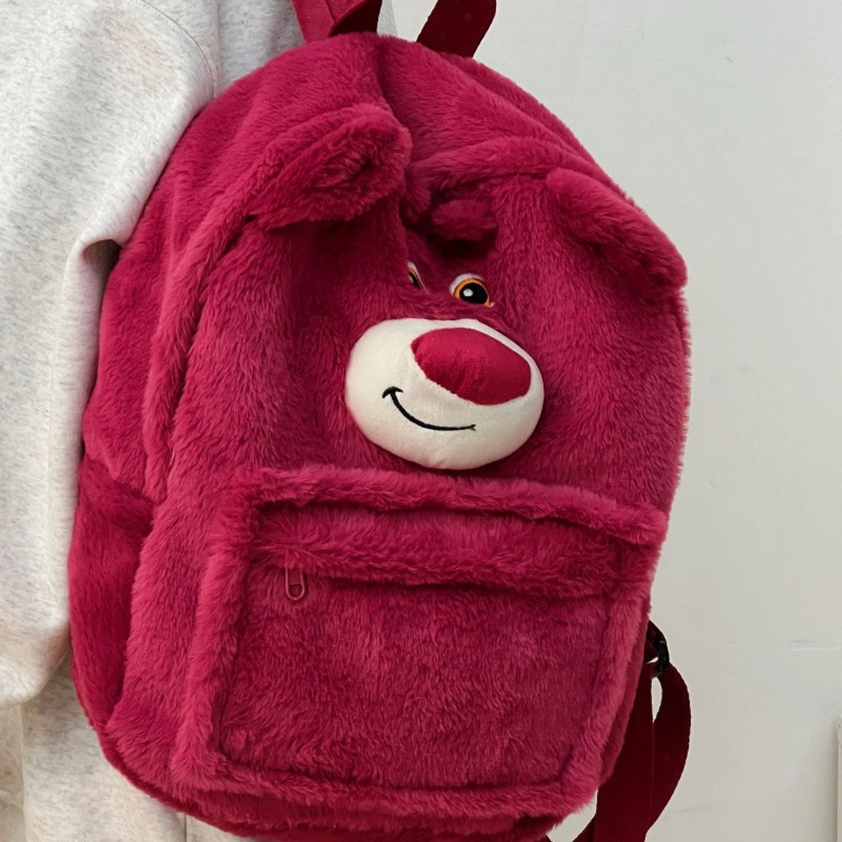 TIOZONEY - Mochila de oso de fresa para niños