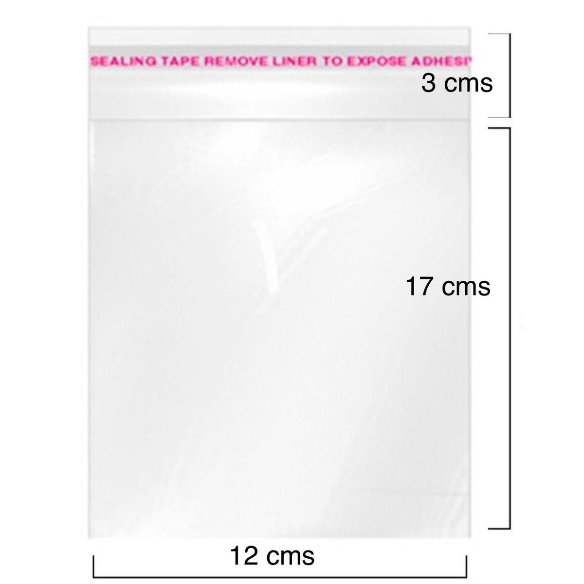 GENERICO - 50 Bolsas De Celofán 70 Micrones, 12 x 20 Cms. Resellables