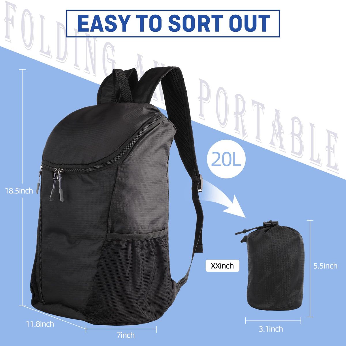 TIOZONEY - Mochila Impermeable Para Camping Trekking Y Viajes