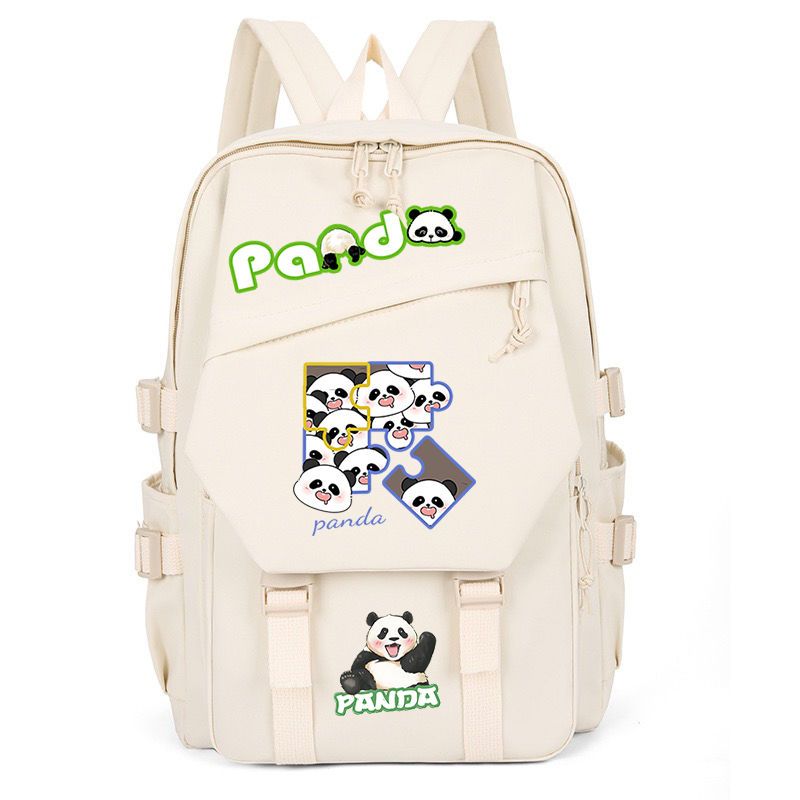 TIOZONEY - Mochila escolar panda para estudiantes