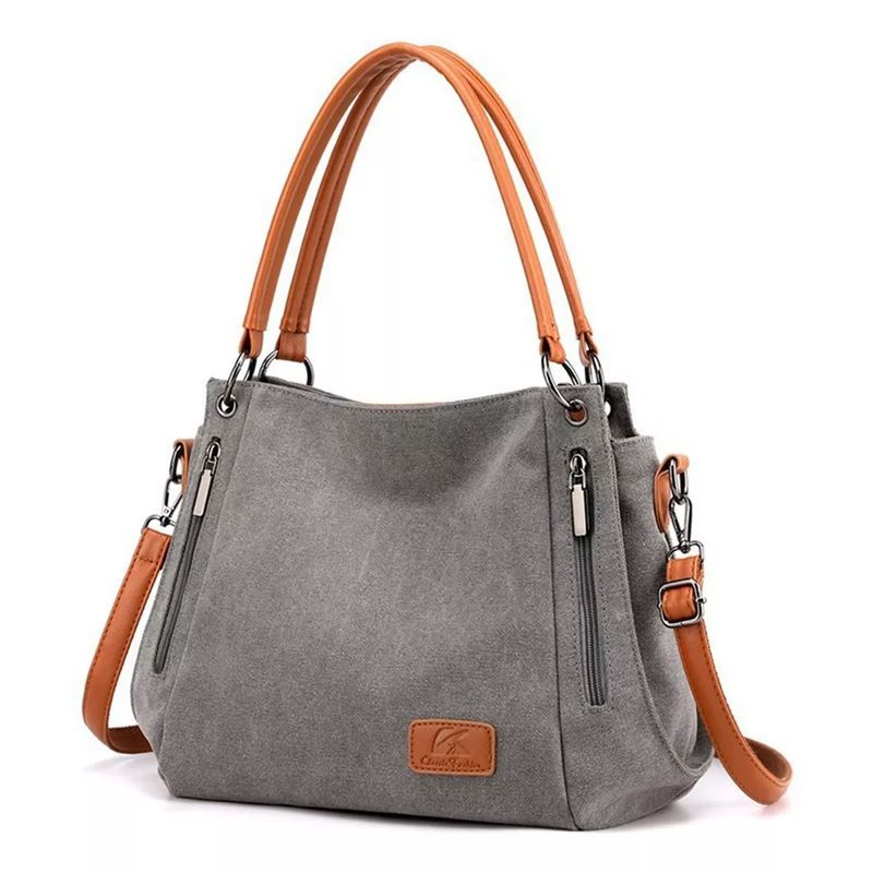 TIOZONEY - Bolso Multifuncional De Lona De Gran Capacidad Para Mujer