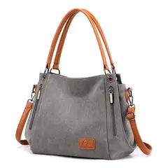 TIOZONEY - Bolso Multifuncional De Lona De Gran Capacidad Para Mujer