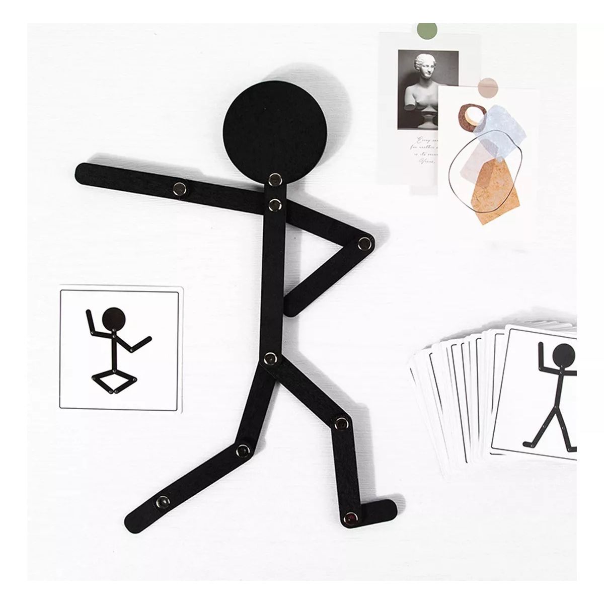 GENERICO - Rompe Cabeza Figura Wooden man Montessori