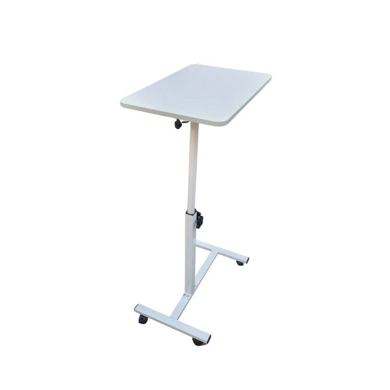 GENERICO - Mesa con Ruedas para Cama Plegable - Color Blanco