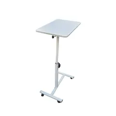 GENERICO - Mesa con Ruedas para Cama Plegable - Color Blanco