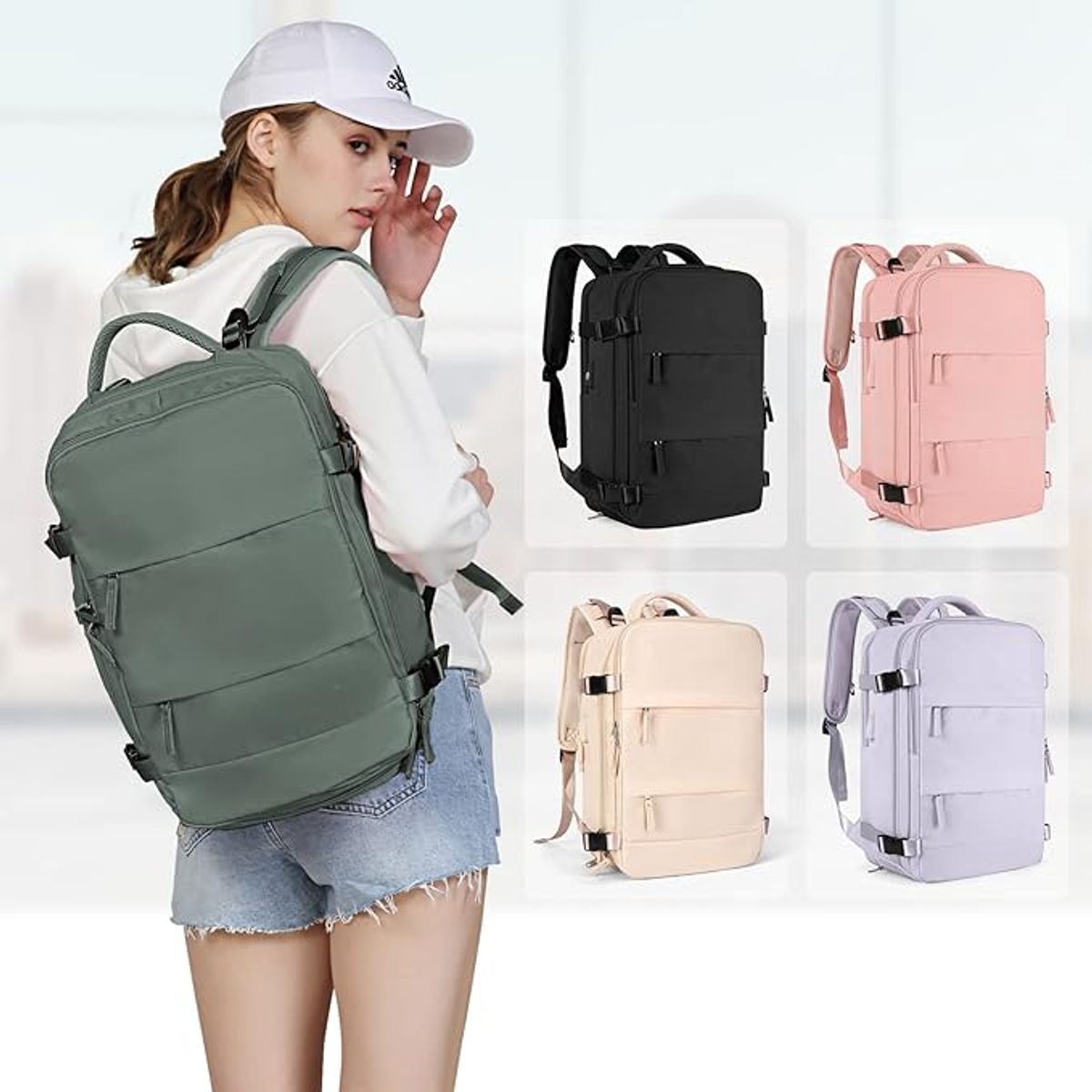 TIOZONEY - Mochila de viaje para mujeres