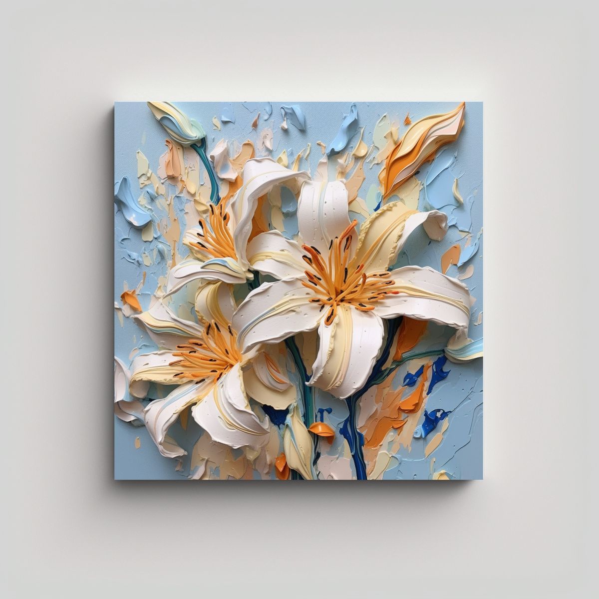 GENERICO - Expresividad Arte Conceptual 3DColorful Lily 90x90 Cm
