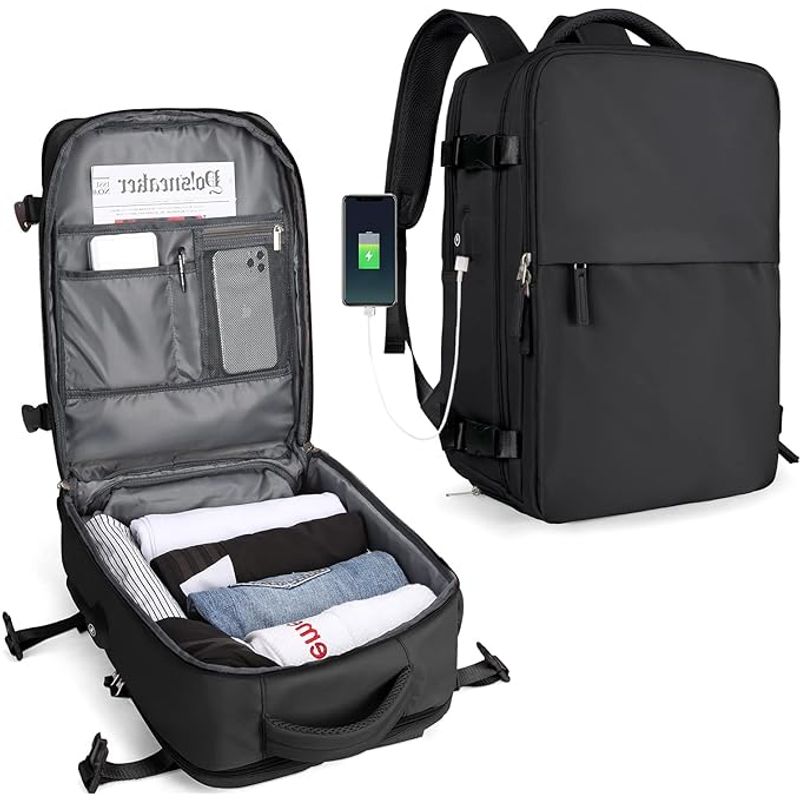 TIOZONEY - Mochila de viaje para mujeres hombros