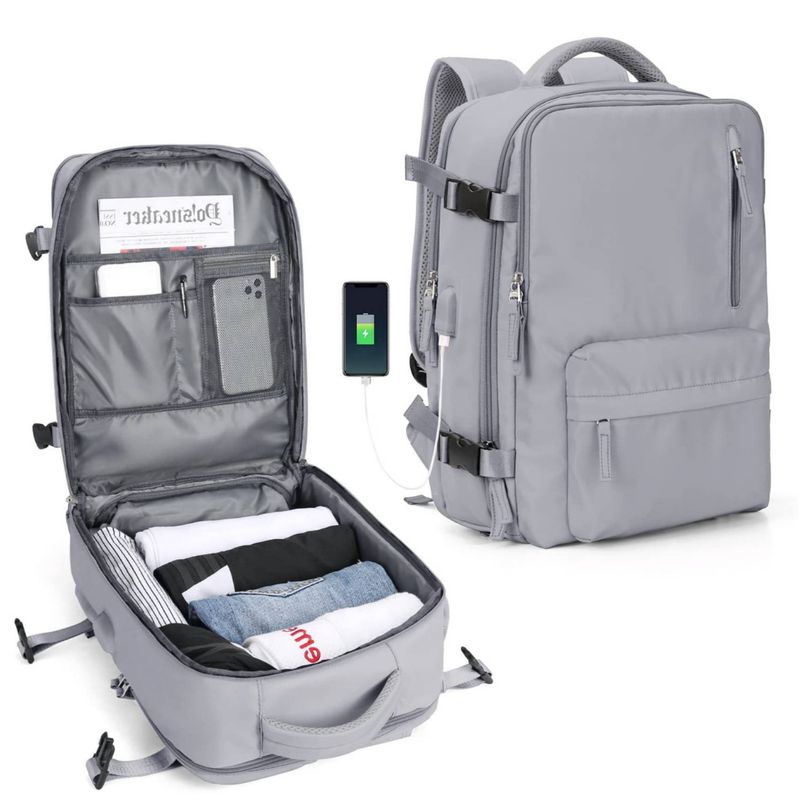 TIOZONEY - Mochila de viaje para mujeres hombros