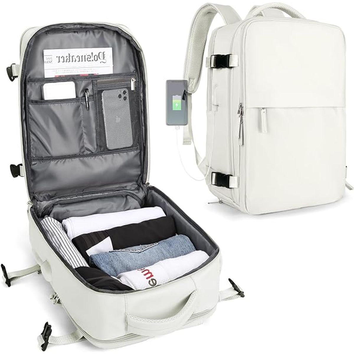 TIOZONEY - Mochila de viaje para mujeres hombros