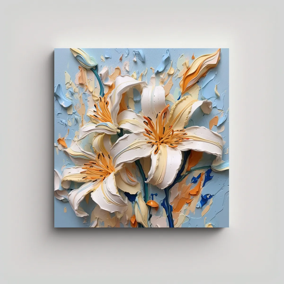 GENERICO - Expresividad Arte Conceptual 3DColorful Lily 50x50 Cm