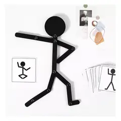 GENERICO - Wooden man Montessori Rompe Cabeza Figura