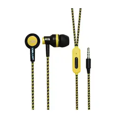 DBLUE - AUDIFONO ULTRALIGERO CABLE TEXTIL CON MANOS LIBRES YELLOW