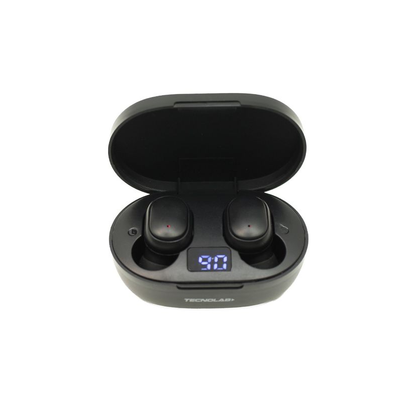 TECNOLAB - Audifonos Tecnolab inalambricos Bluetooth TWS Led Black