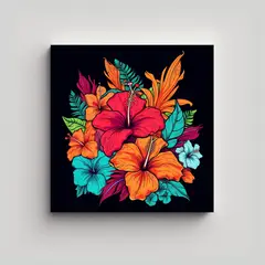 GENERICO - Arte Estetico Pared Creativo Detallado Colorido 70x70 Cm