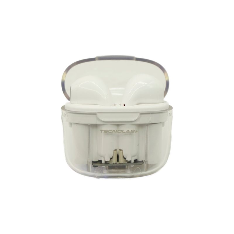 TECNOLAB - Audifonos Tecnolab inalambricos Bluetooth TWS caja transparente White