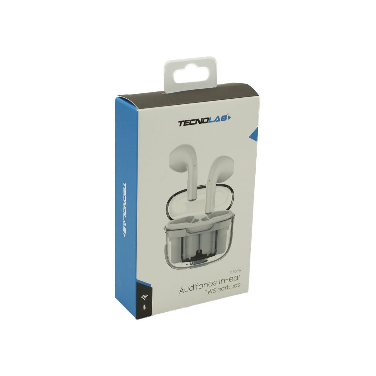 TECNOLAB - Audifonos Tecnolab inalambricos Bluetooth TWS caja transparente White