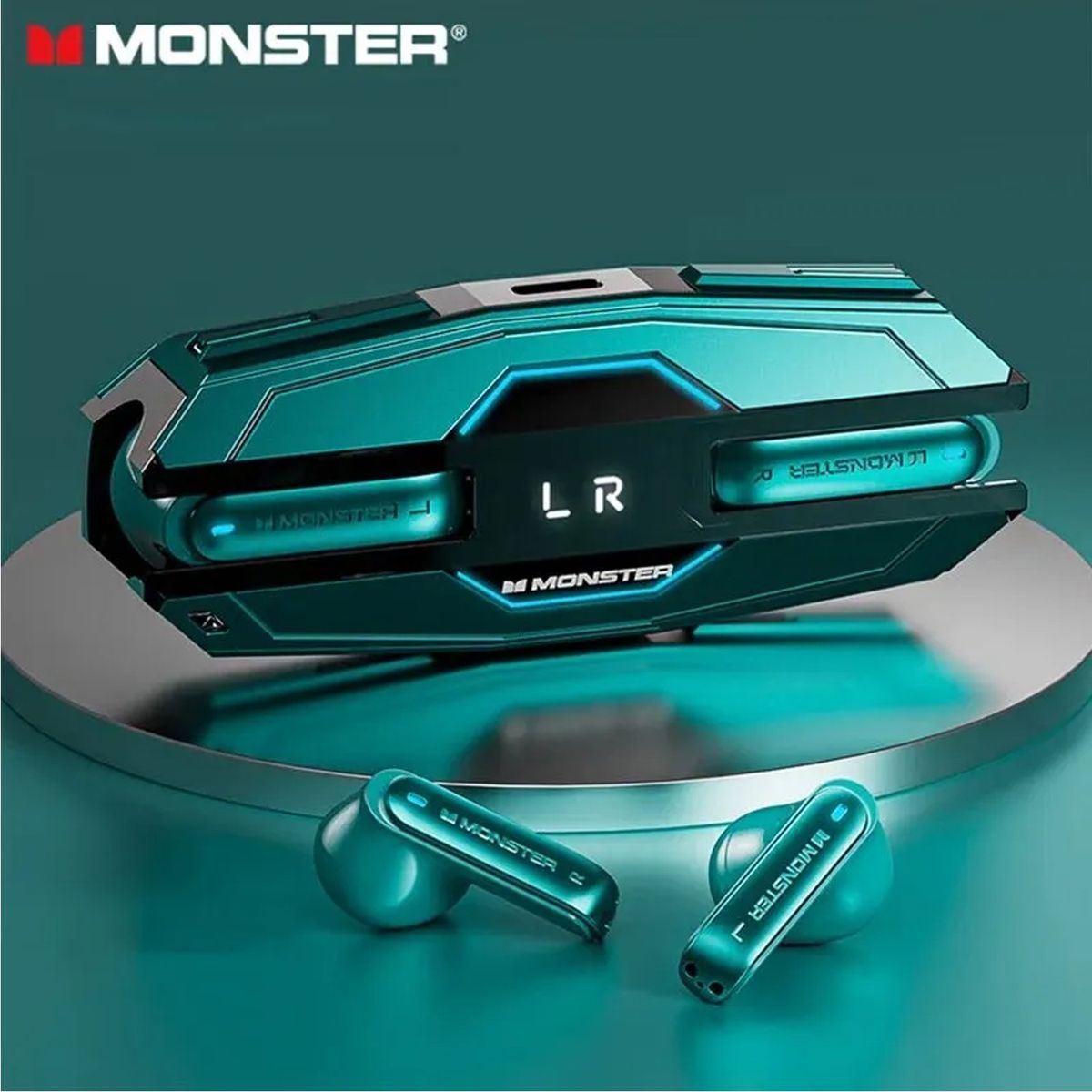 MONSTER - AUDIFONO MONSTER  INALÁMBRICOS XKT08PRO GREEN