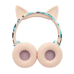 TECNOLAB - AUDIFONO BLUETOOTH GATITO MIMETIZADO PINK AND BLUE