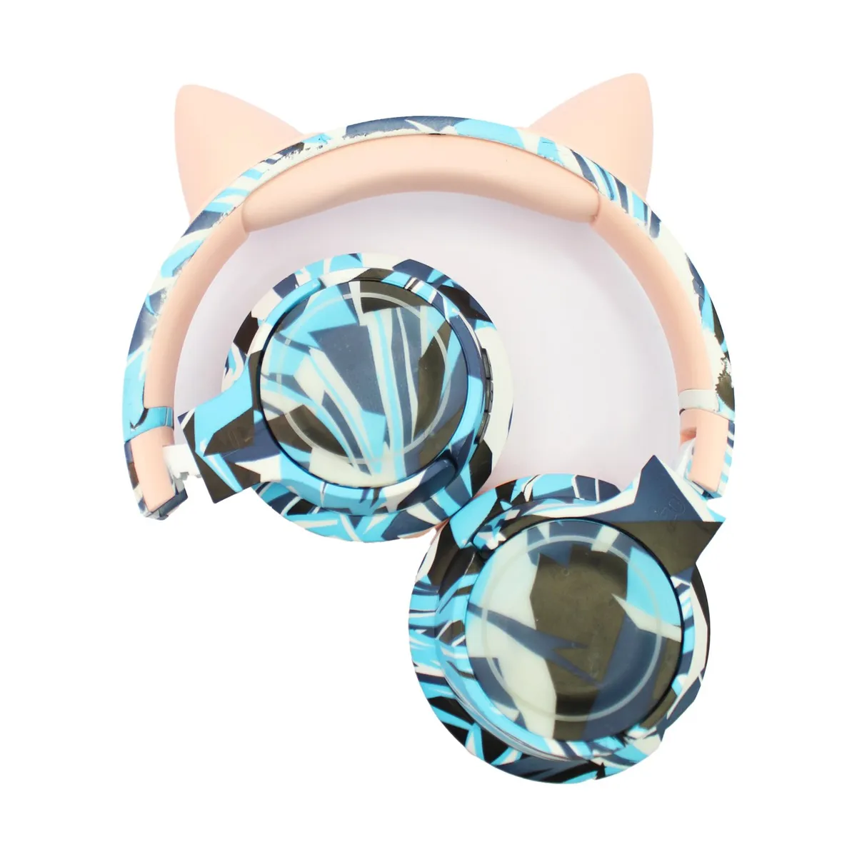 TECNOLAB - AUDIFONO BLUETOOTH TECNOLAB GATITO MIMETIZADO PINK AND BLUE