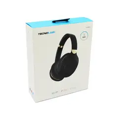 TECNOLAB - AUDIFONO BLUETOOTH TIPO CINTILLO CON AISLACION DE RUIDO ANC BLACK BEIGE