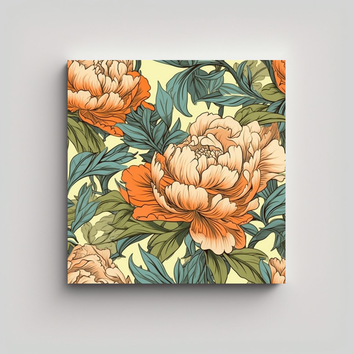 GENERICO - Lienzo Arte Surrealista Alphonse Mucha Diseño 80x80 Cm