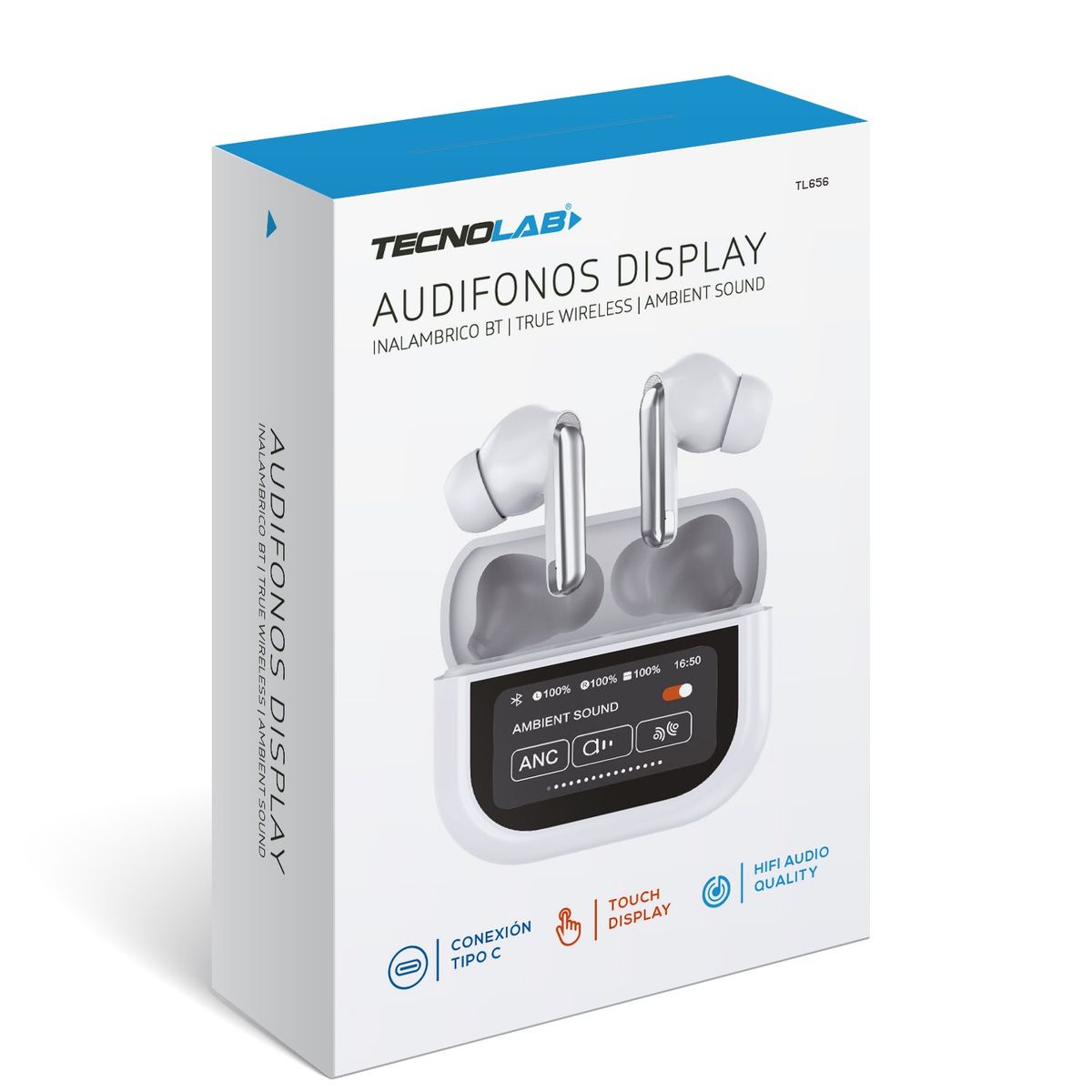 TECNOLAB - AUDIFONO TWS BLUETOOTH EN FORMA DE ROBOT CARAS SELECCIONABLES  TECNOLAB